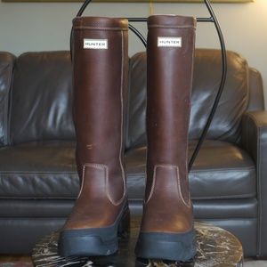 Hunter, Men's Balmoral Leather Boot, Size 10